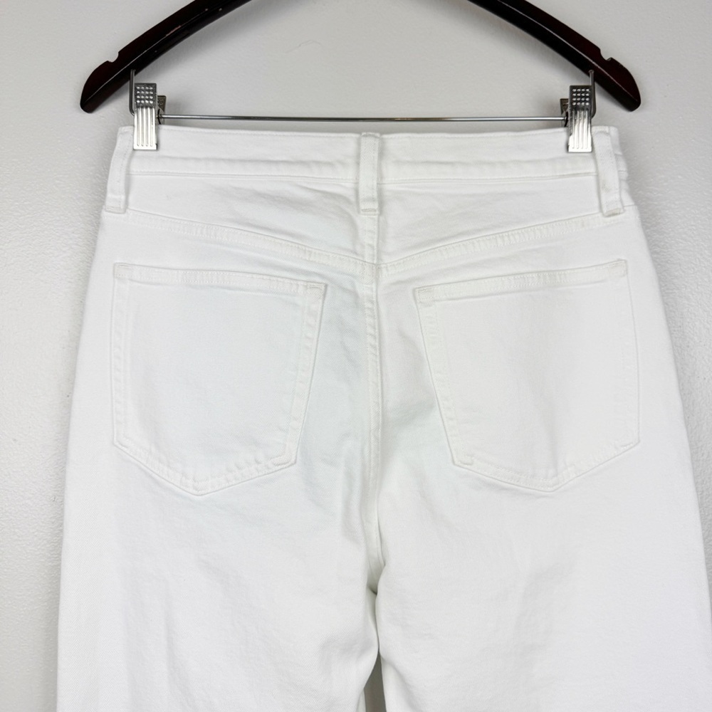 J. Crew Classic Straight Leg High Rise Jeans White Size 28 NWT - Picture 6 of 8
